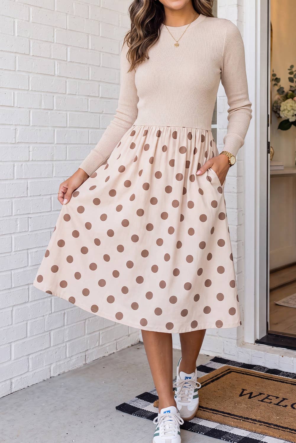 The Dotty Darling Midi Dress